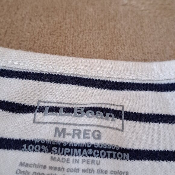 MEDIUM  LLBean French sailor top, 100% Supima cotton - Picture 3 of 5